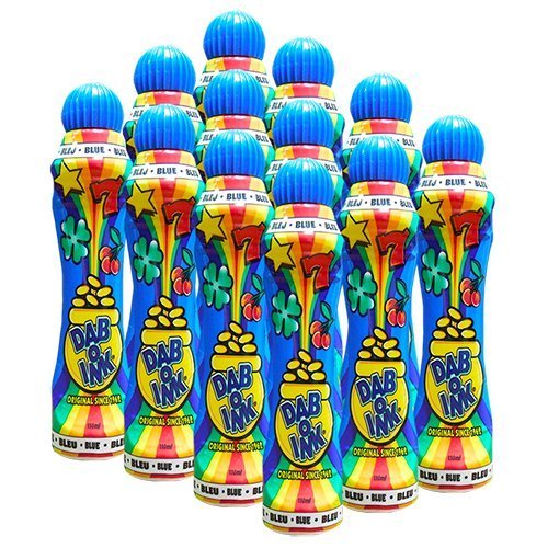 Dab-O-Ink One Dozen 4oz Blue Bingo Dauber