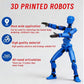 Outeat Assembly Completed Titan 13 Action Figures Set,3D Printed Multi-Jointed Movable Nova 13 Robot T-13 Lucky 13 Collectible Figurines Model