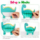 Mocoosy 12 Pieces Dinosaur Party Honeycomb Centerpieces Table Decorations, Dinosaur Birthday Party Supplies Paper Center Piece Table Topper for Kids