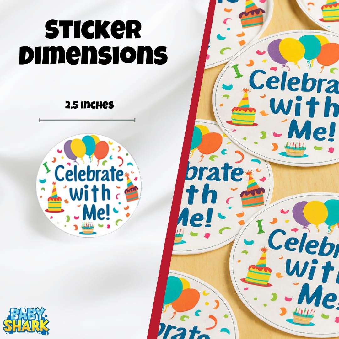 Unique Baby Shark - Party Hats, Blowouts & Sticker Bundle | Officially Licensed | 8 Hats, 8 Blowouts & 1 Sticker Sheet | Birthday Party Supplies Set |