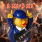 CelebriDucks - A-Sea/D-Sea - High Wave to Hell - Floating Rubber Ducks - Collectible Bath Toy Gift for Kids & Adults of All Ages