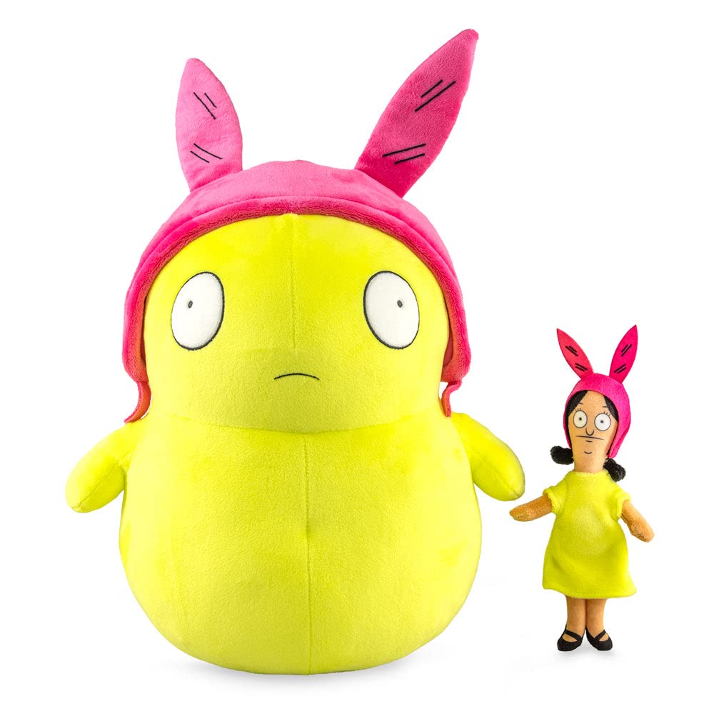 Kidrobot Bob's Burgers Louise & Kuchi Kopi 16 Inch HugMe Plush with Shake Action