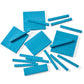 hand2mind Blue Plastic Base Ten Blocks Rods Set, Place Value Blocks, Counting Cubes, Base 10 Math Manipulatives, Teacher Supplies for Math Classroom