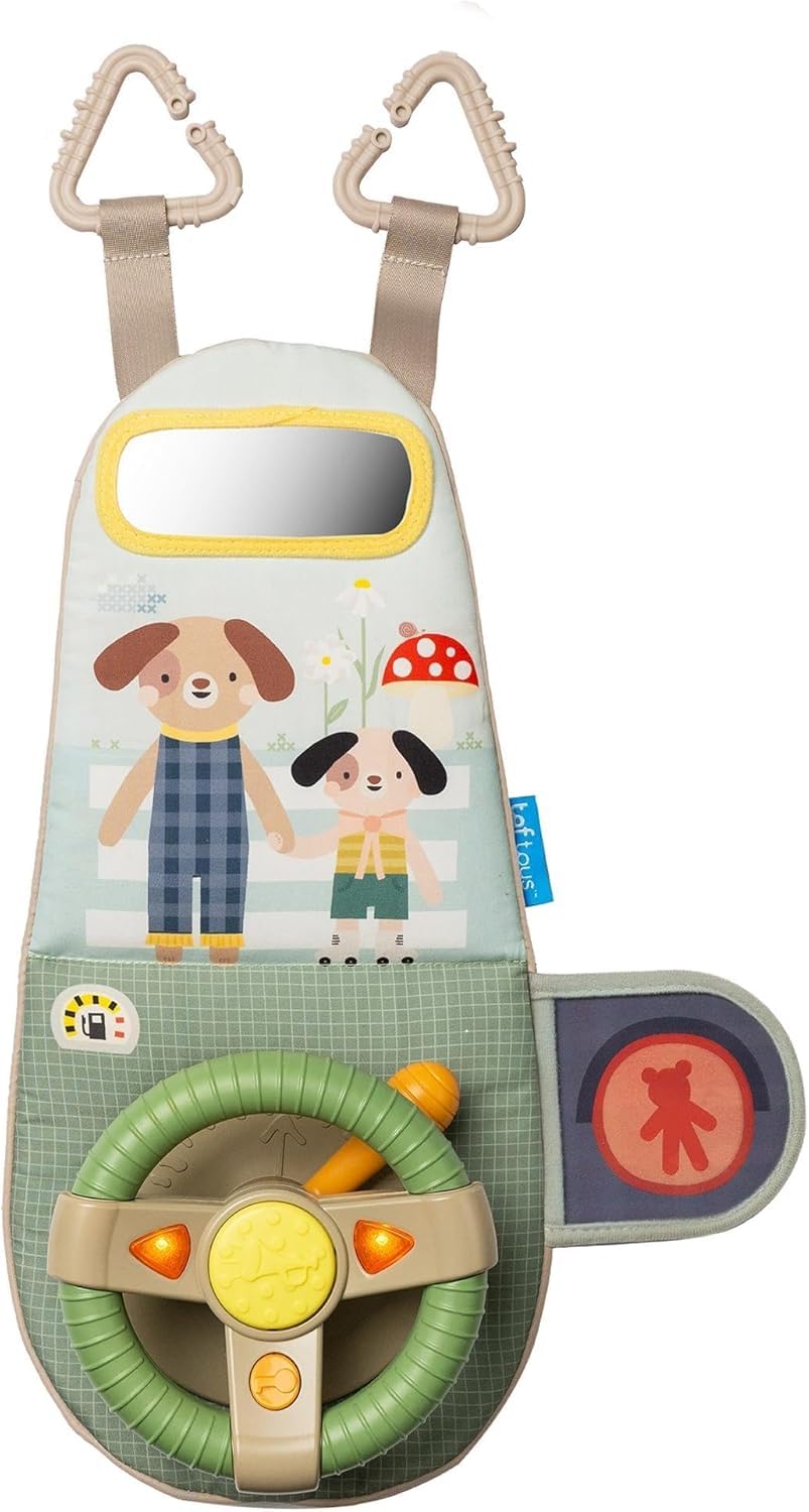 Taf Toys Car Seat Toy - Interactive Baby Infant Car Toys with Lights & Realistic Sounds for Babies - Stimulating Car Travel Entertainment - Perfect