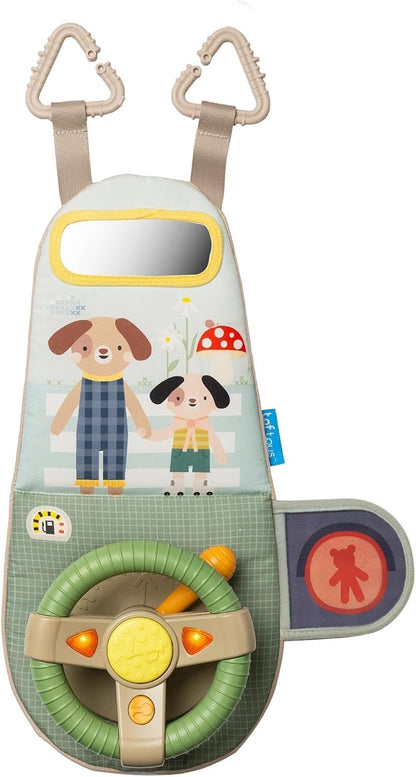 Taf Toys Car Seat Toy - Interactive Baby Infant Car Toys with Lights & Realistic Sounds for Babies - Stimulating Car Travel Entertainment - Perfect