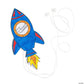 Fun Express Stem Rocket Pulley Craft Kit - 12 Pieces - Educational and Learning Activities for Kids