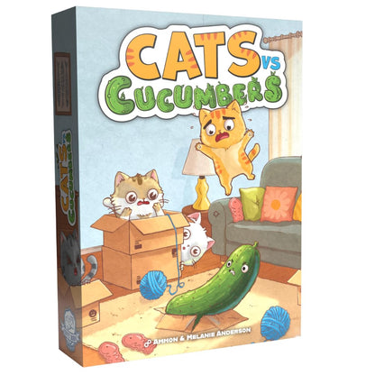 Envy Born Games Cats vs Cucumbers - Dice & Card Game | Hilarious Cat Themed Press Your Luck Game | Roll, Collect, and Outsmart Your Feline Foes |