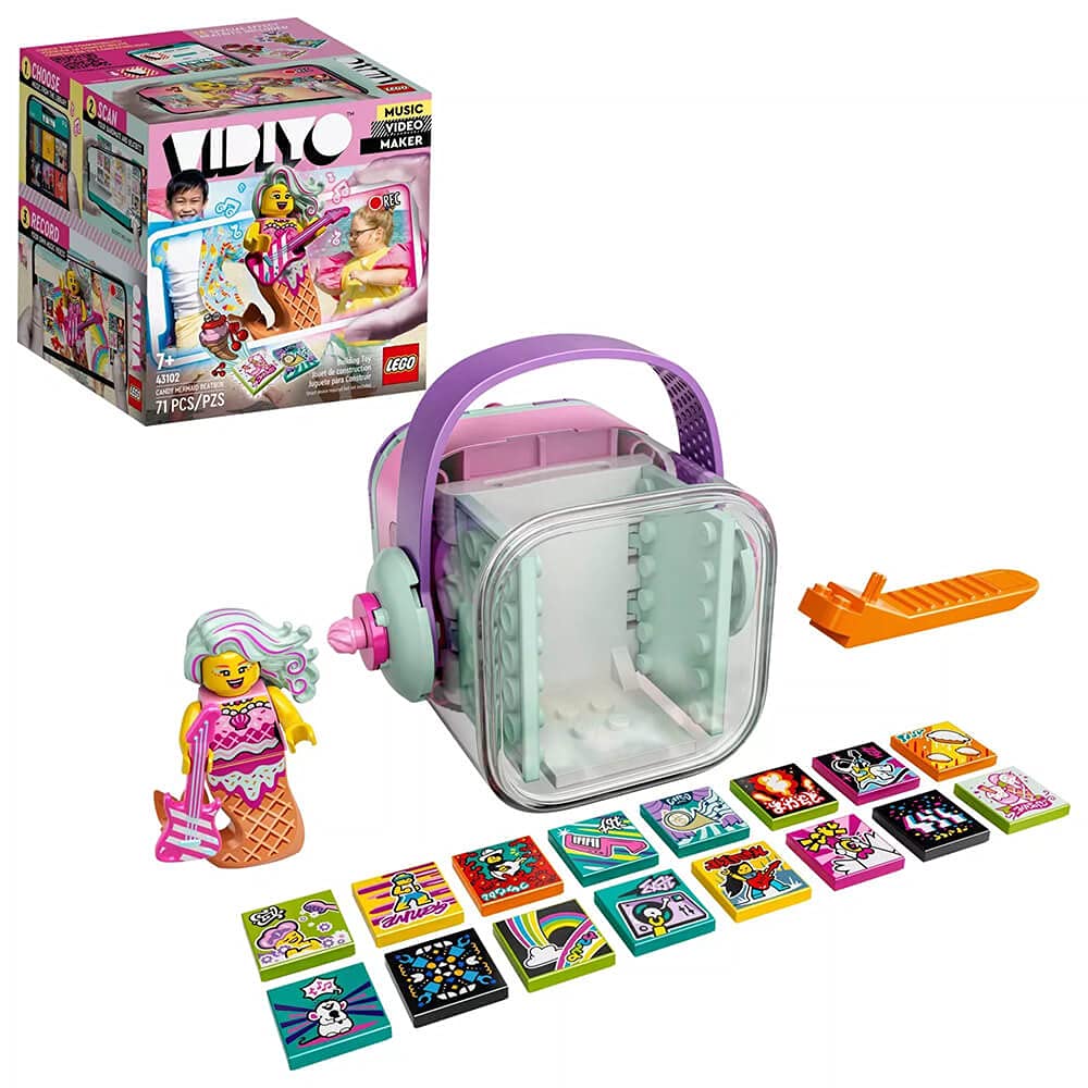 LEGO VIDIYO Candy Mermaid Beatbox 43102 Building Kit with Minifigure; Creative Kids Will Love Producing Pop Music Videos Full of Songs, Dance Moves