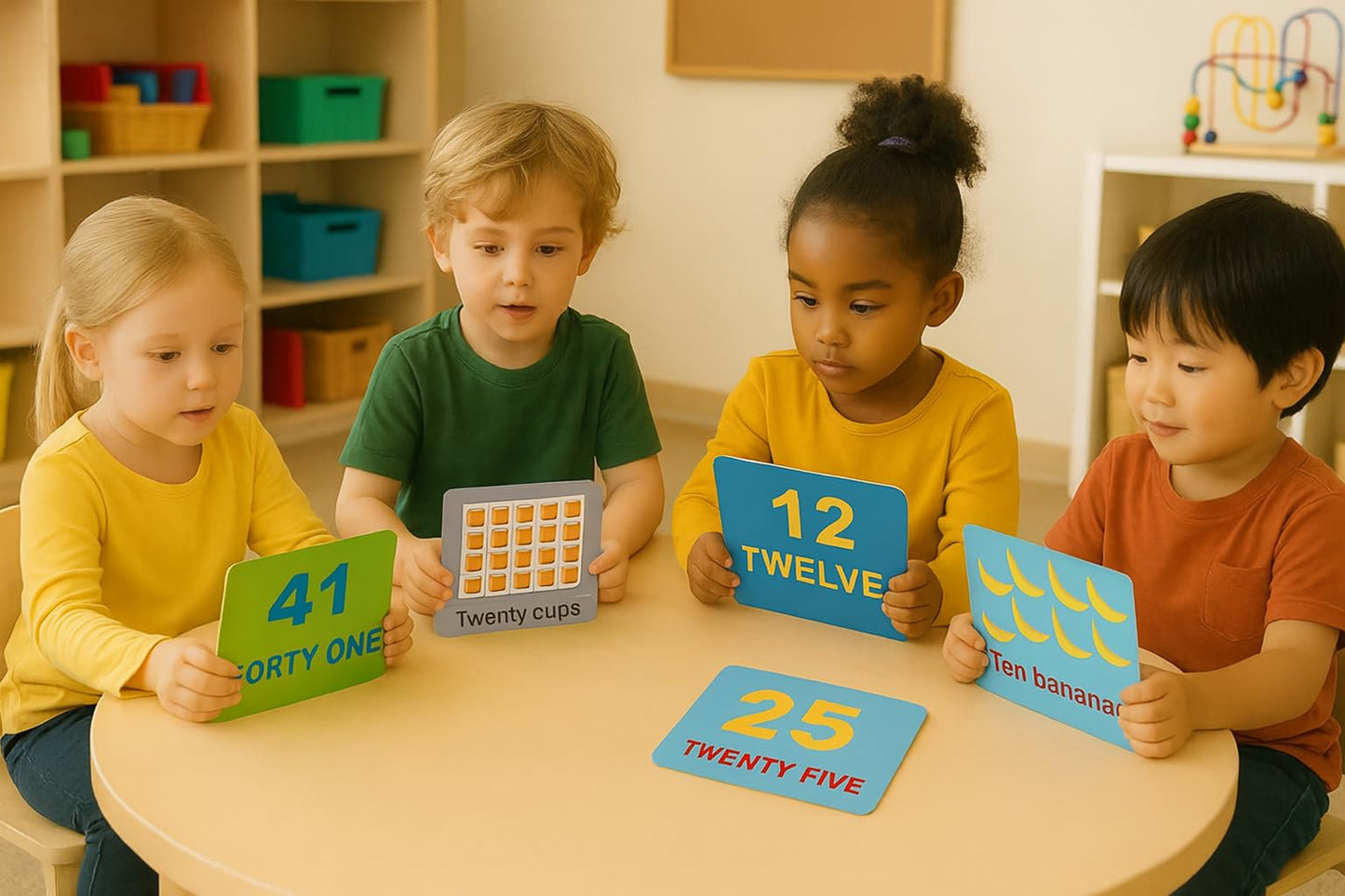 Number Flash Cards for Toddlers - Toddler Math Flash Cards - Learn Counting Flashcards Numbers 1-50 -Help Kids Count Games | Kids Toys Numbers Match