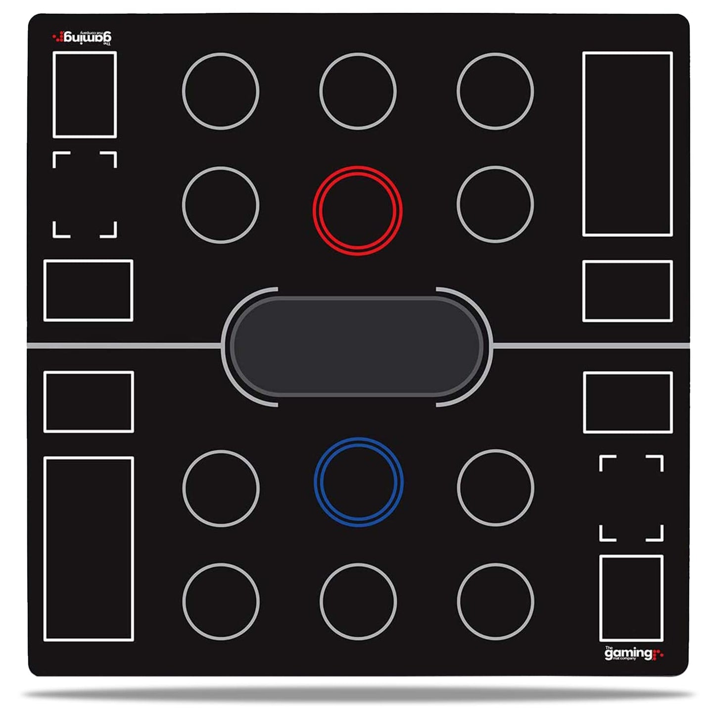 The Gaming Mat Company 2 Player CARDFIGHT!! Vanguard Gaming Mat for Vanguard TCG Cards - Deluxe 28" x 28" x 0.16" with Rear Guard & Guardian Circles