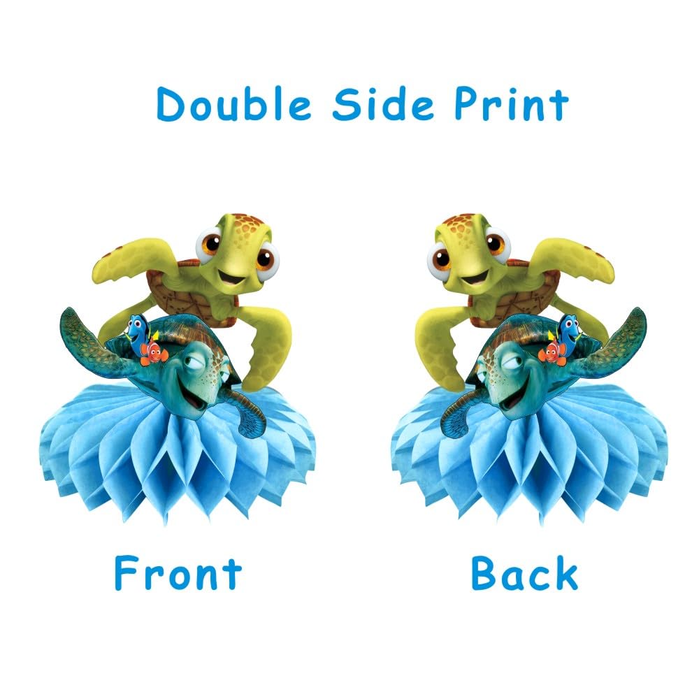 8Pcs Finding Nemo Table Centerpieces Birthday Party Supplies Double Side Table Decorations for Kids Party Decorations