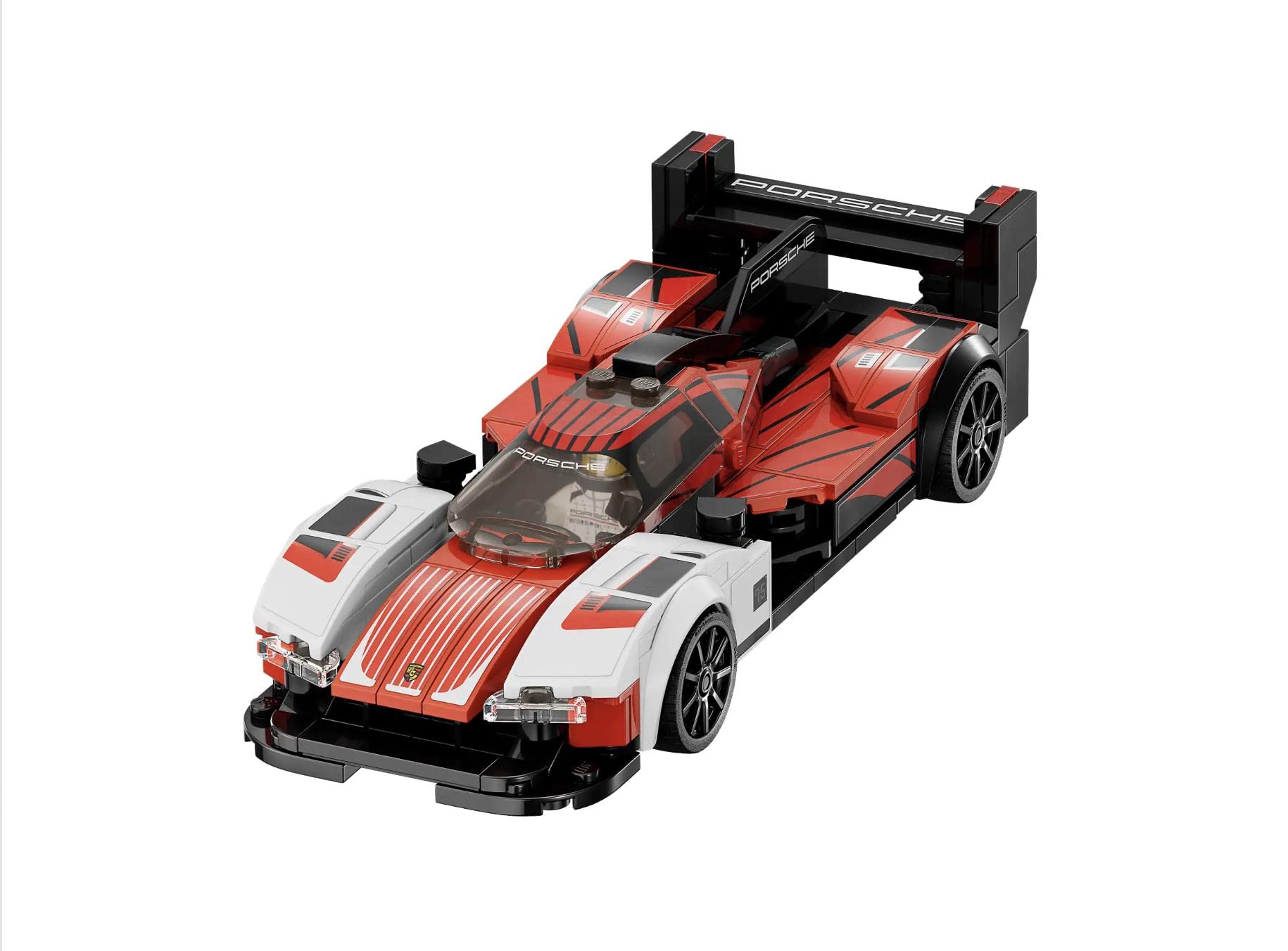 LEGO Speed Champions Porsche 963 76916, Model Car Building Kit, Racing Vehicle Toy for Kids, 2023 Collectible Set with Driver Minifigure, White