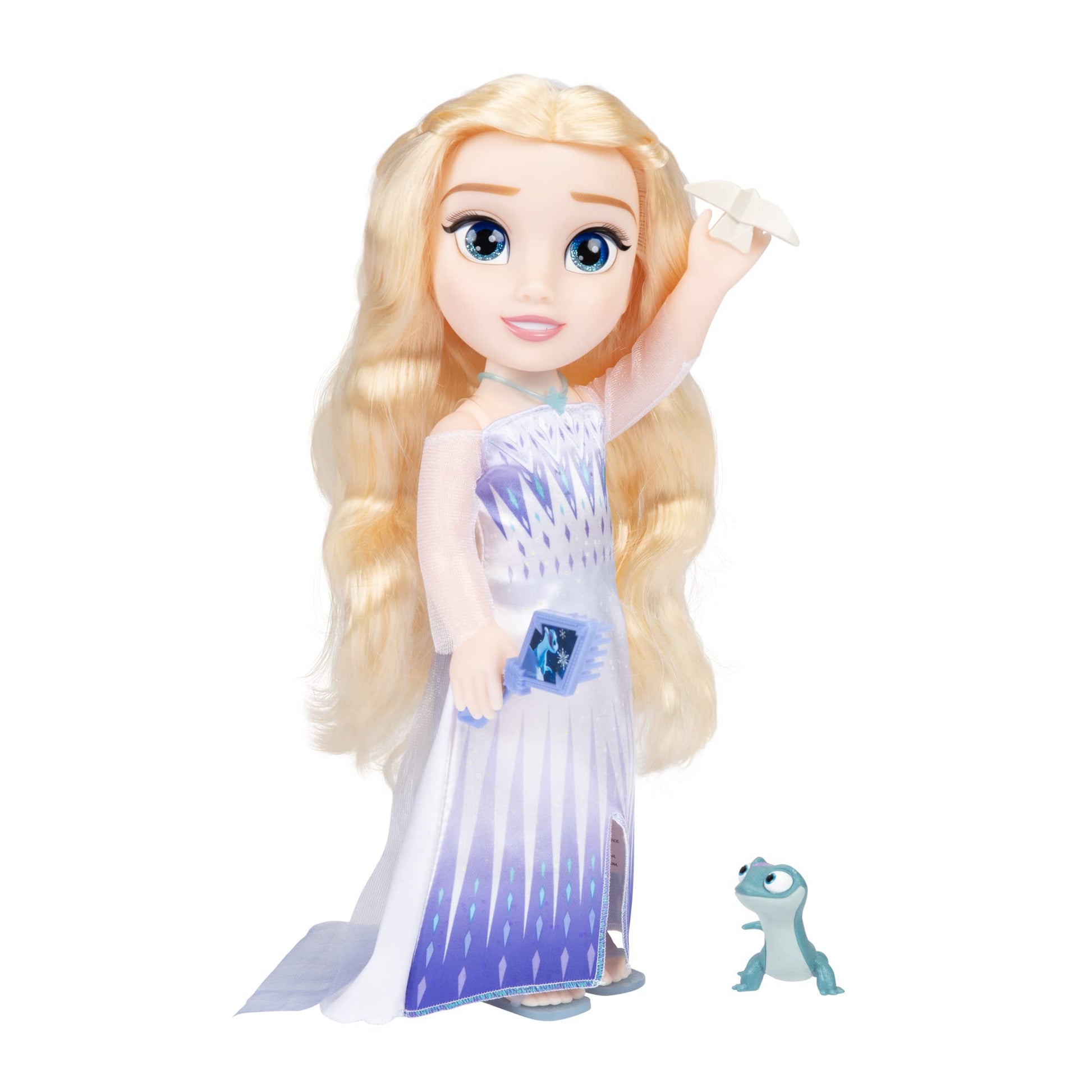 JAKKS Pacific Frozen Elsa Doll The Snow Queen My Singing Friend Elsa & Bruni Figure