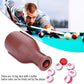 Dioche Billiard Shaker Bottle, Pool Tally Shaker Bottle Pool Dice Billiards Accessory Brown with 16 Numbered Balls, Plastic Scoring Numbered Pills