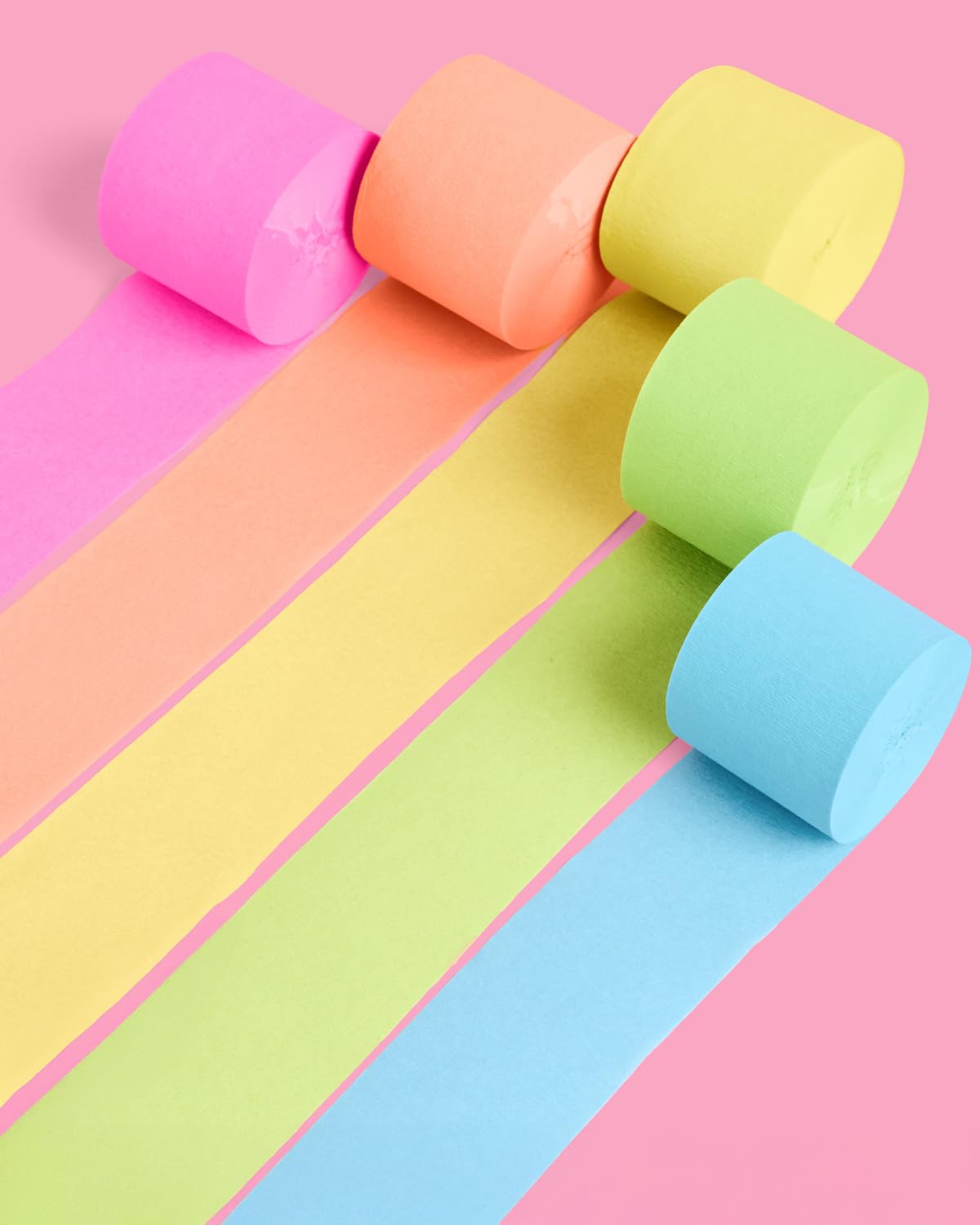 xo, Fetti 5 Summer Party Streamers Crepe Paper | Pool Birthday Decor