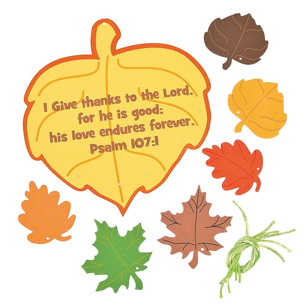 Thankful Leaves Mobile Craft Kit -Makes 12 - Crafts for Kids and Fun Home Activities