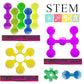 RAINBOW TOYFROG Star Flex STEM Building Toys - 70 Connector Blocks for Kids with Tote - Kindergarten STEM & Preschool Table Top Toys - Open Ended