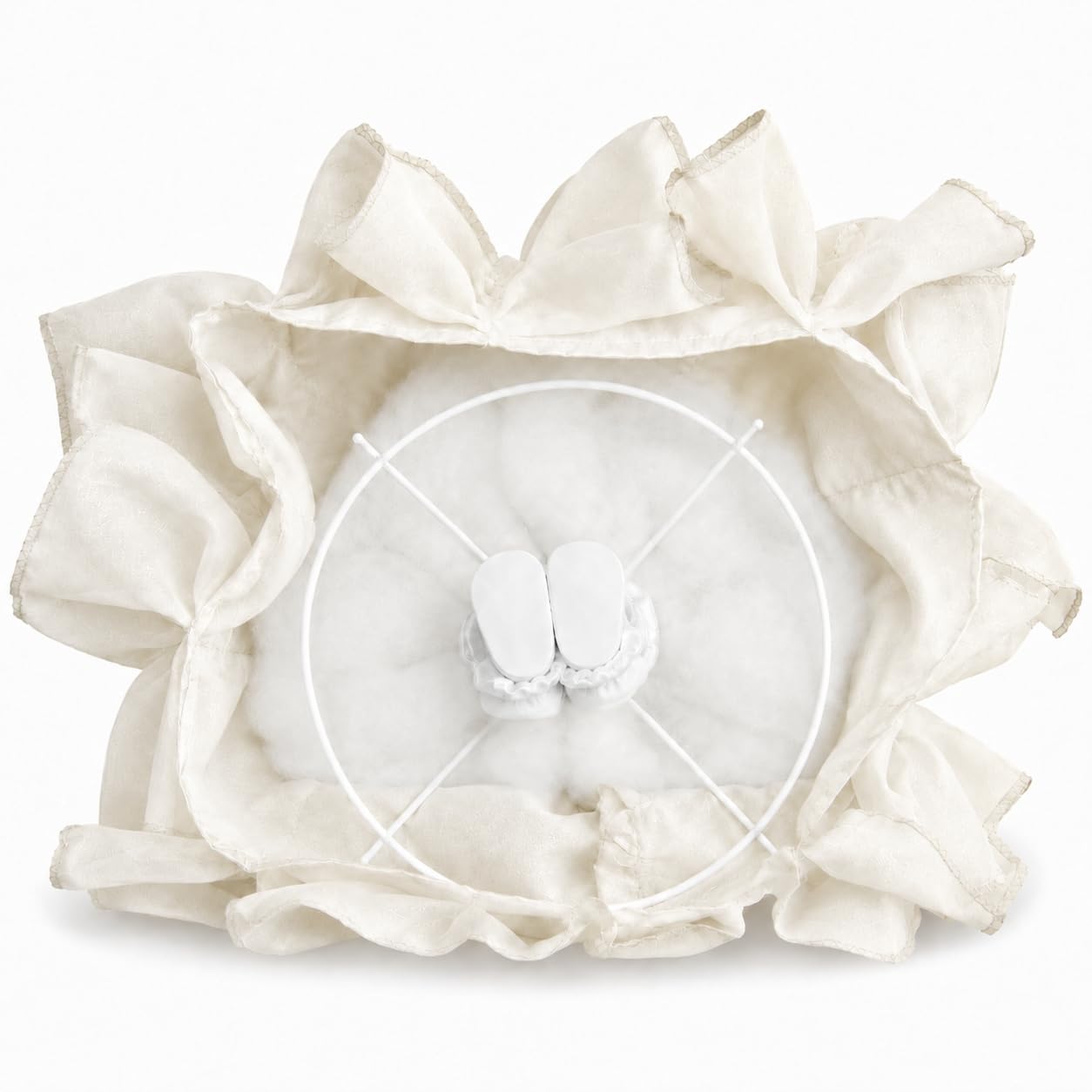KINNEX COLLECTIONS SINCE 1997 17" Quinceañera Centerpiece Doll - Ruffled Gown, Mis Quince Años Table Decoration & Keepsake ARC8421-2R (Ivory)