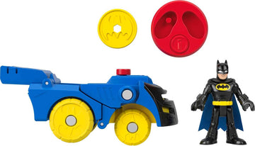 DC Super Friends Fisher-Price Imaginext Batman Toy Head Shifters Batmobile & Figure Set for Preschool Pretend Play Kids Ages 3+ Years