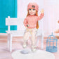 Coconutlin 12 Inch BJD Fashion Girl Doll, 15 Movable Joints, Exquisite Hair and Trendy Casual Outfits (Casual wear-Pink)