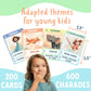 Charades for Kids & Family - Fun Acting Card Game for Family Game Night, No Reading Required & Cooperative Picture Charades Board Game, Ages 4 and Up