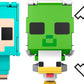 Mattel Minecraft Flippin’ Figs 2-Pack Action Figures, Set with Sheep & Chicken Jockey with 2-in-1 Fidget Play, 3.75-inch Scale, Large Heads