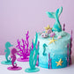 DECHISY 24 Pcs Mermaid Birthday Table Decorations Felt Table Centerpiece