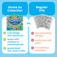 Ooly 28 PC DIY Shrinking Art Kit for Kids, 20 Plastic Pre Cut Charms and More, No Mess Creative Activity Jewelry Making Kit - Fun Friends