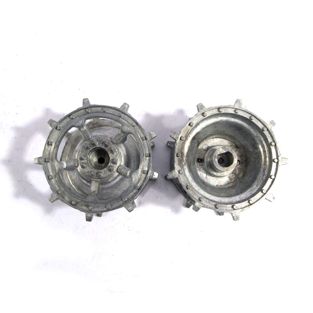 Mato 1/16 Kingtiger Metal Tracks Sets with Sprockets Driving Wheels Idlers for Heng Long 3888-1 3888A-1 RC Kingtiger Tank