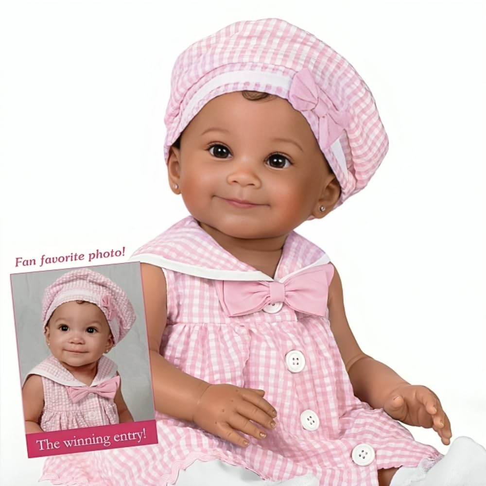 The Ashton-Drake Galleries 9th Annual Photo Contest Winner Nevaeh Vinyl Baby Doll (Pink)