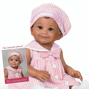 The Ashton-Drake Galleries 9th Annual Photo Contest Winner Nevaeh Vinyl Baby Doll (Pink)