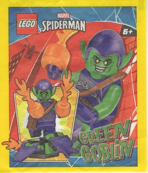 LEGO Marvel Superheroes: Green Goblin Minifigure with Glider and Pumpkin Bombs
