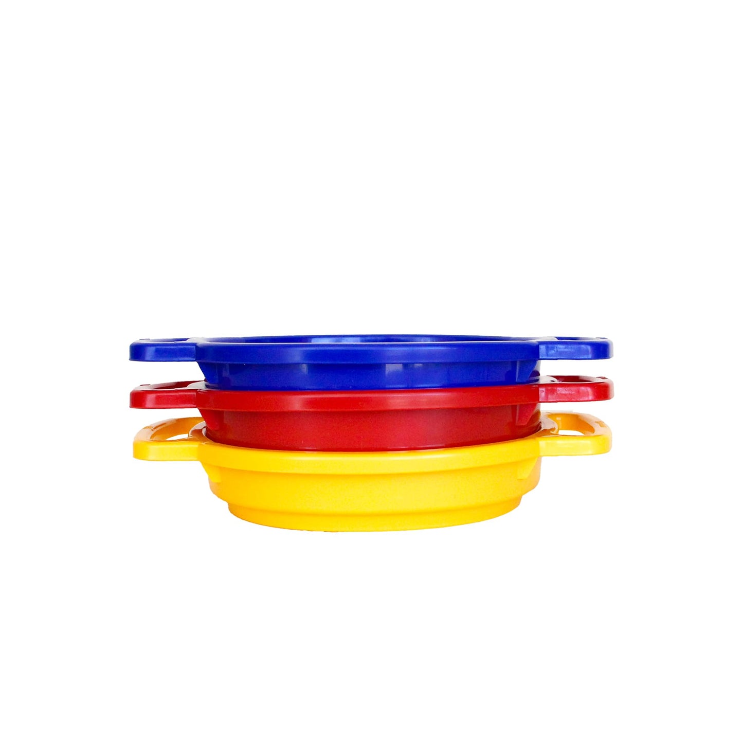Spielstabil Beach Toys Bundle - Large Sand Sieve and Sand Sifter 3 Pack, Durable Toddler Beach Toys for Ages 2.5 and Up, Made in Germany