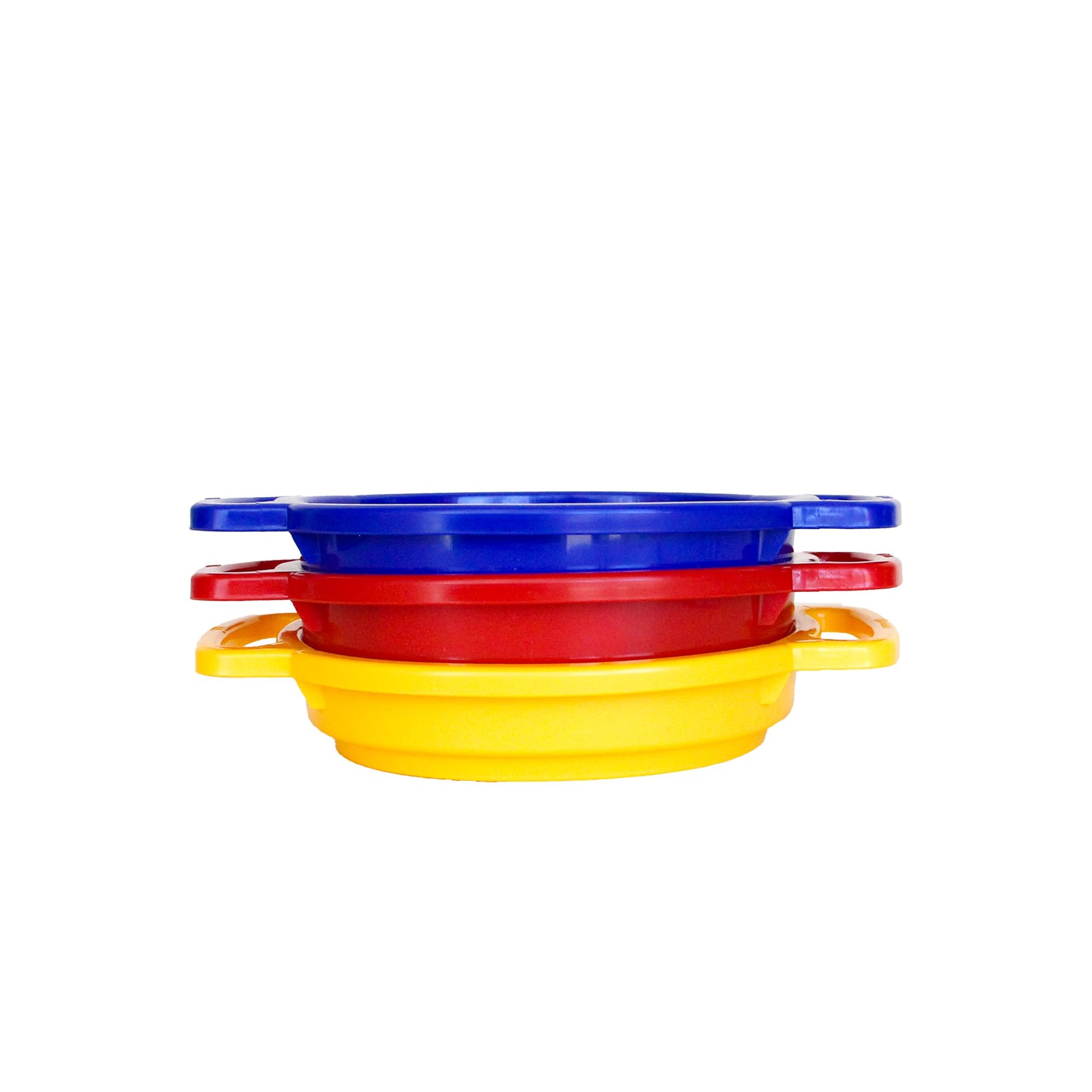 Spielstabil Beach Toys Bundle - Large Sand Sieve and Sand Sifter 3 Pack, Durable Toddler Beach Toys for Ages 2.5 and Up, Made in Germany