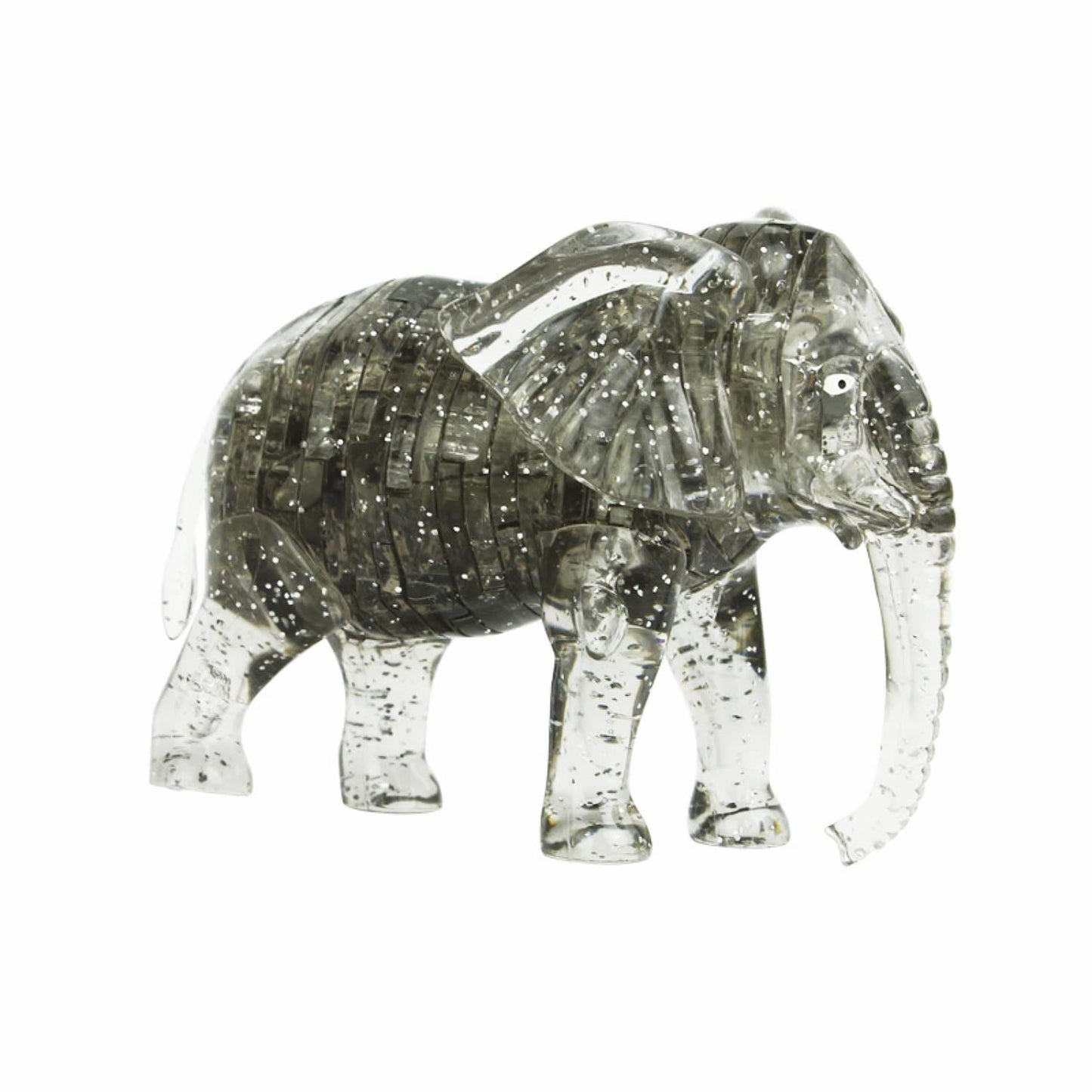 BTYYIHEX 3D Crystal Elephant Puzzle, Crystal Puzzle Brainteasers for Puzzlers Ages 16 and Up, 41PCS(Gray)