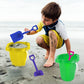 BeneFine Large Sand Pail with Shovel, 7'' Large Size Sand Water Bucket for Beach Fun Great Summer Party Accessory(6 Bucket + 6 Shovels)