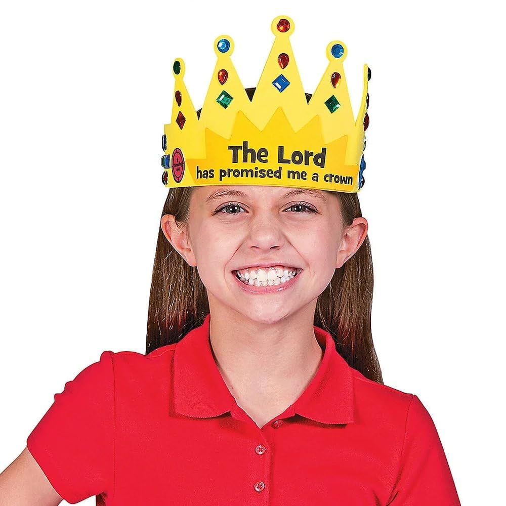 God Has Promised Me a Crown Craft Kit - Makes 12 - Crafts for Kids and Fun Home Activities