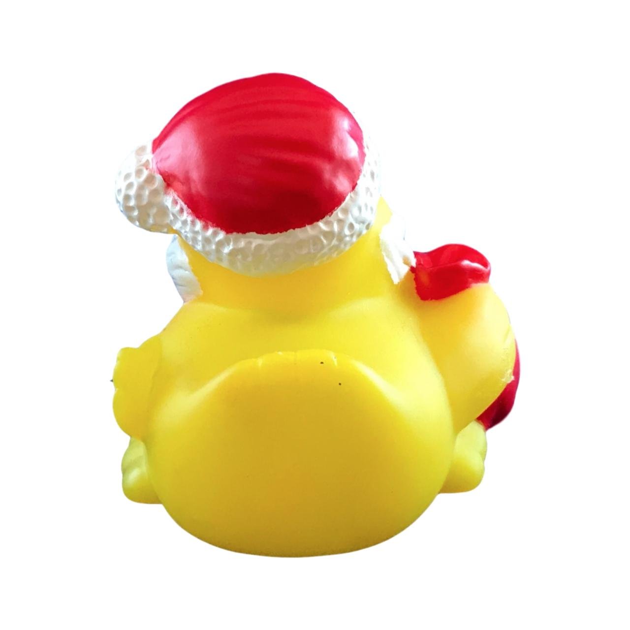 3" Rubber Duck [Sealed Hole, Floats Upright] - Baby Safe Bathtub Bathing Toy - Santa Rubber Duck 2