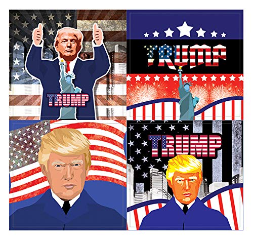 Creanoso Trump President Collectors Stickers (10-Sheet) Total 120 pcs (10 x 12pcs) Waterproof Self-Adhesive Decals for Laptops, Water Bottles