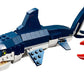 LEGO Creator 3 in 1 Deep Sea Creatures, Transforms from Shark and Crab to Squid to Angler Fish, Sea Animal Toys, Gifts for 7 Plus Year Old Girls