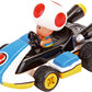 Carrera Pull & Speed 15818407 Official Licensed Kids Mario Kart Toy Car Pull Back Vehicle for Ages 3 and Up - Toad