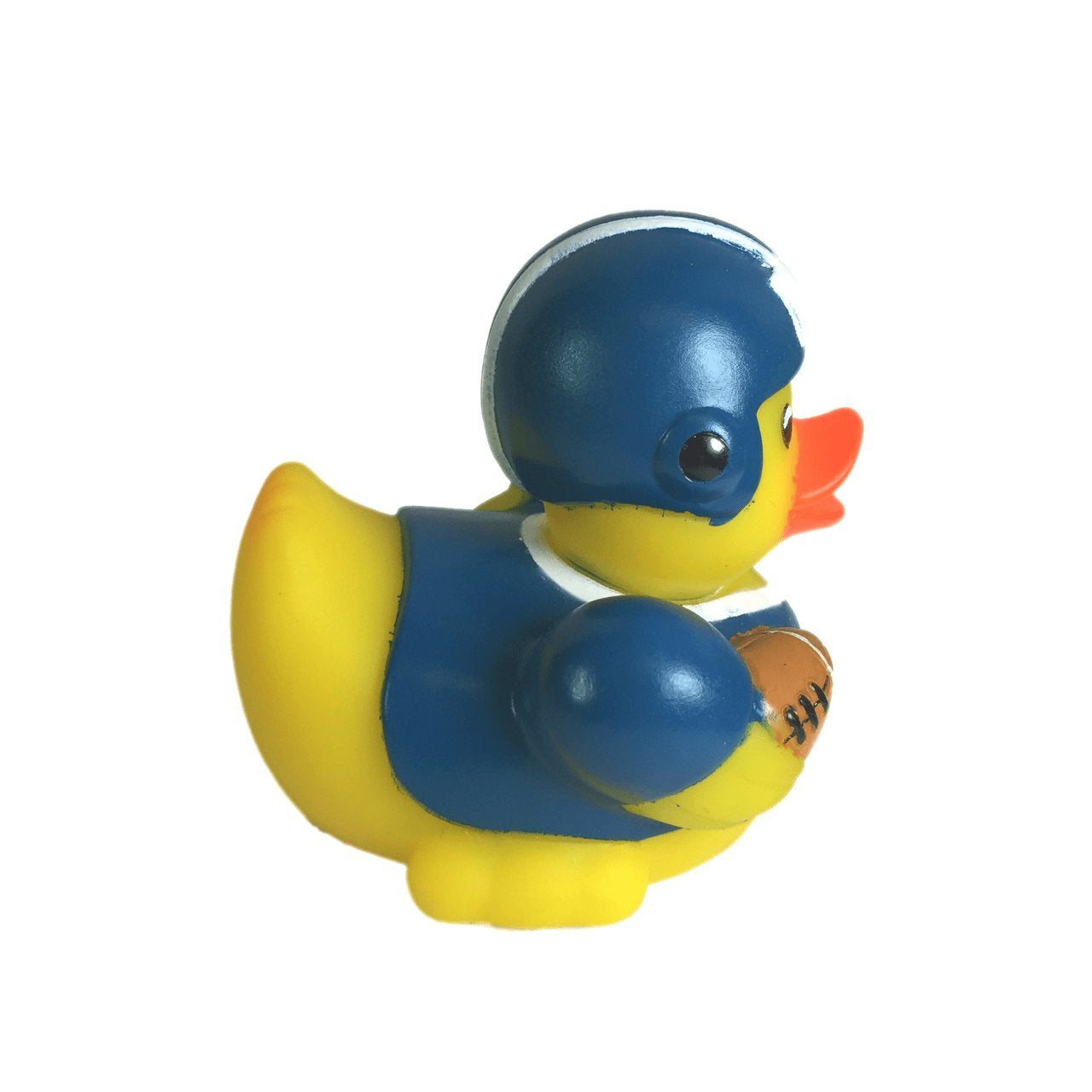3" Rubber Duck [Sealed Hole, Floats Upright] - Baby Safe Bathtub Bathing Toy - Football Rubber Duck