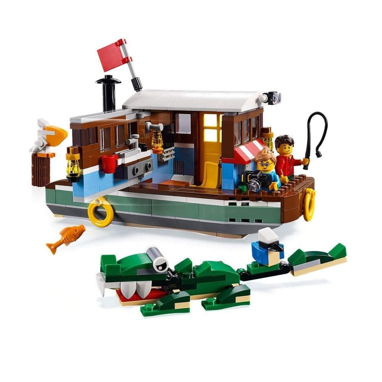 LEGO Creator 3in1 Riverside Houseboat 31093 Building Kit (396 Pieces)