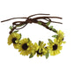 18 inch Doll Headband - Floral Sunflower Wreath Yellow for Dolls - Hair Accessories for American Girl Dolls