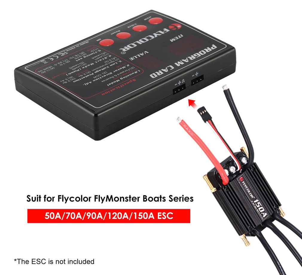FLYCOLOR FlyMonster Programing Card for Remote Control RC Boats Ship ESC Electronic Speed Controller(70A/90A/120A/150A)