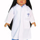 Blue Doctor`s Scrub Outfit for 18-Inch Dolls | Premium Quality & Trendy Design | Dolls Clothes | Outfit Fashions for Dolls for Popular Brands