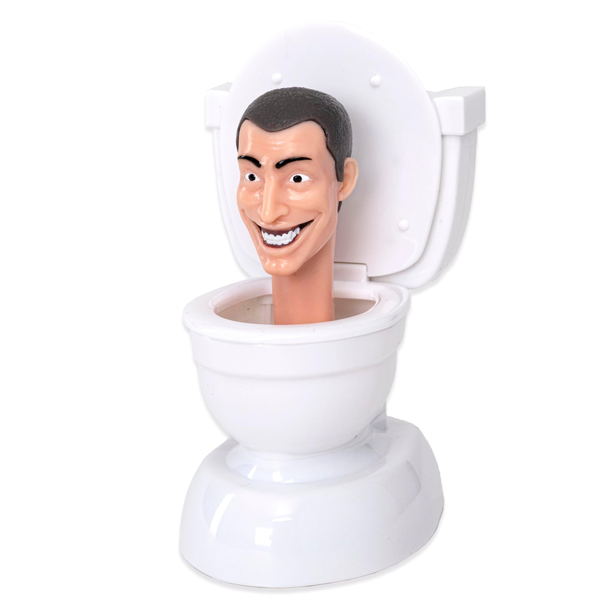 Skibidi Toilet Mini RC, YouTube Animation Sensation, 3.5" Remote Control Toilet Head Action Figure, Officially Licensed Skibidi Toilet Merch