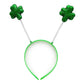 GiftExpress 12-Pack St Patrick's Day Shamrock Headband, Shamrock Head Boppers, St Patrick's Hair Accessories Party Supplies
