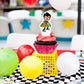 25Pcs Titans Cake Decorations with 24pcs Cupcake Toppers, 1pcs Big Cake Topper for Titans Birthday Party Supplies