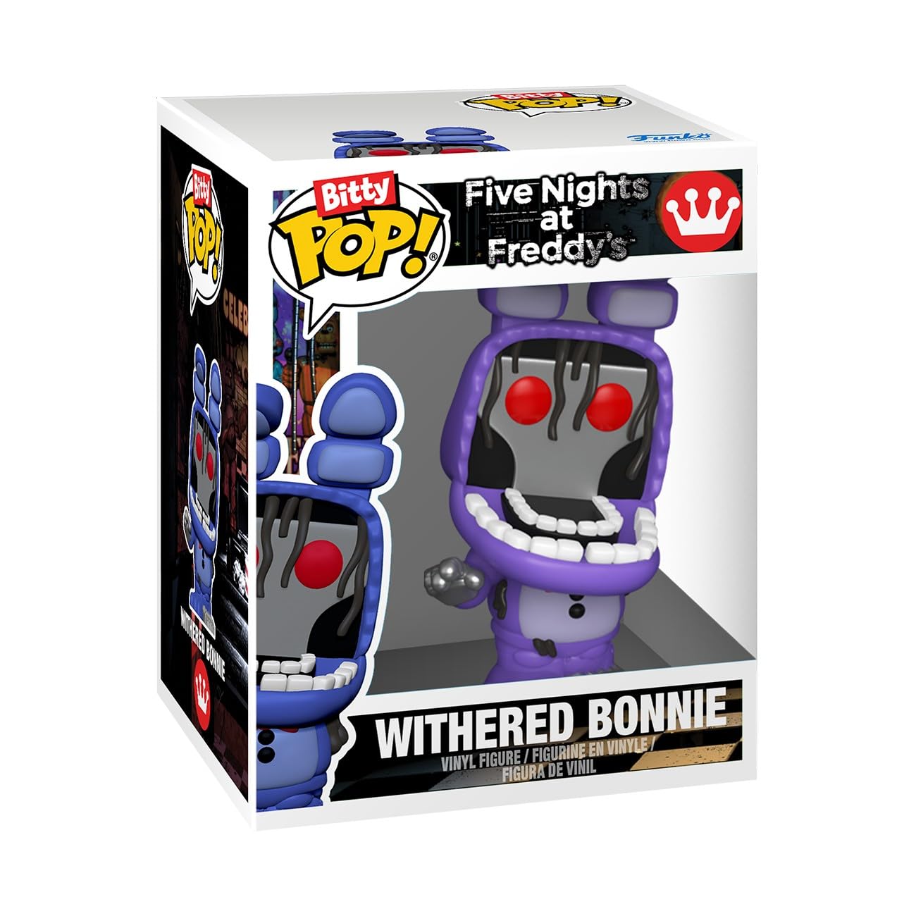 Funko Pop! Bitty 4pk: Five Nights at Freddy's - Withered - Freddy, Bonnie, Chica, and Foxy - 0.9 Inch (2.2 Cm) Collectable - Stackable Display Shelf